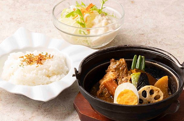 チキンと彩り野菜のスープカレー