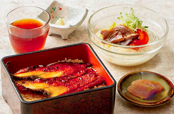 うな重と三輪素麺